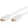Goobay Cable HDMI 5m Type-A conector macho a conector macho 18 Gbit/s Blanco