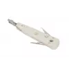 Herramienta de inserción Krone Extralink NT-T002, cuchilla de acero templado, mango de plástico, función de bloqueo, gris/blanco