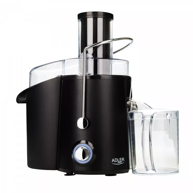 Exprimidor centrífugo Adler AD 4127 — 1000 W, negro, jarra de zumo, 3,9 kg