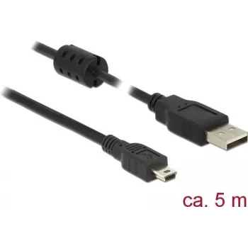 Cable USB DeLOCK 5 m USB 2.0-A USB 2.0 Mini-B