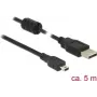 Cable USB DeLOCK 5 m USB 2.0-A USB 2.0 Mini-B