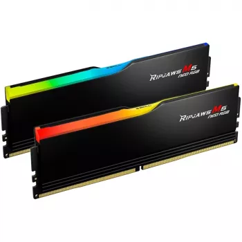 DIMM 32 GB DDR5-6000 (2x 16 GB) Dual-Kit, memoria RAM negra, F5-6000J3636F16GX2-RM5NRK, Ripjaws M5 Neo RGB, AMD EXPO