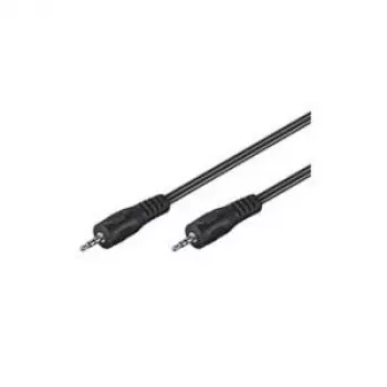 Wentronic Goobay cable de conexión de jack HQ, negro, 10 m – conector macho jack 3,5 mm (3 polos, estéreo) a conector macho jack 3,5 mm (3 polos, estéreo) (51661)