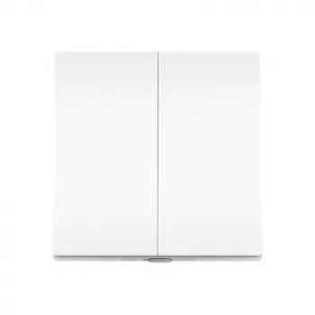 TP-Link Tapo Interruptor de luz inteligente 2 canales 1 vía, basculante, blanco, 91.5 mm, 100.5 mm, 55.5 mm, 200 g