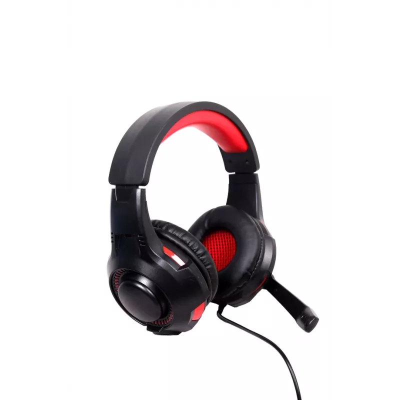 Auriculares gaming con cable GEMBIRD GHS-U-5.1-01 — Over-Ear, compatibilidad 5.1, 20–20.000 Hz, cable de 2 m, Rojo/Negro