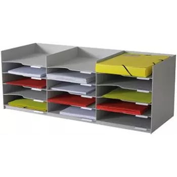 Organizador de escritorio PaperFlow 535.02 gris