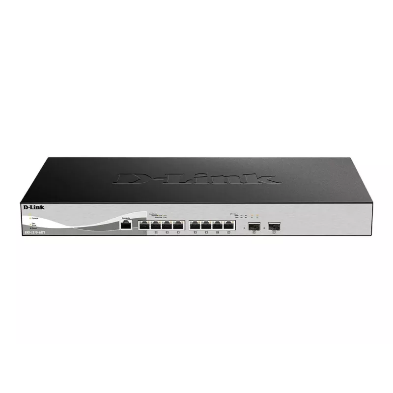 D-Link DXS-1210-10TS gestionado L2/L3 10G Ethernet (100/1000/10000) 1U negro, plata