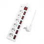 Regleta de alimentación LogiLink LPS250 1,5 m 6 tomas AC interior blanco