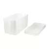 Organizador caja de cables, blanco
