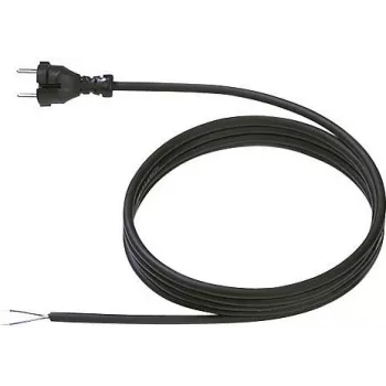 Cable de conexión eléctrica Bachmann [conector de contorno - cable, extremo abierto] negro 5 m 246176 (246176)