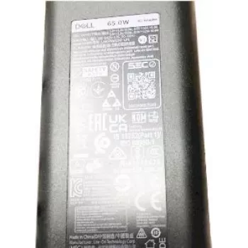 Fuente de alimentación de portátil Dell 65W USB-C Power Delivery V2TJ7, diseño compacto