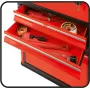 Caja de herramientas YATO YT-09107 metal 495x252x180 mm, negro/rojo, 6 kg, 2 compartimentos, con cierre