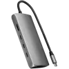 Adaptador multipuerto Satechi USB-C 8K con Ethernet V3 space grey (ST-P8KEM)