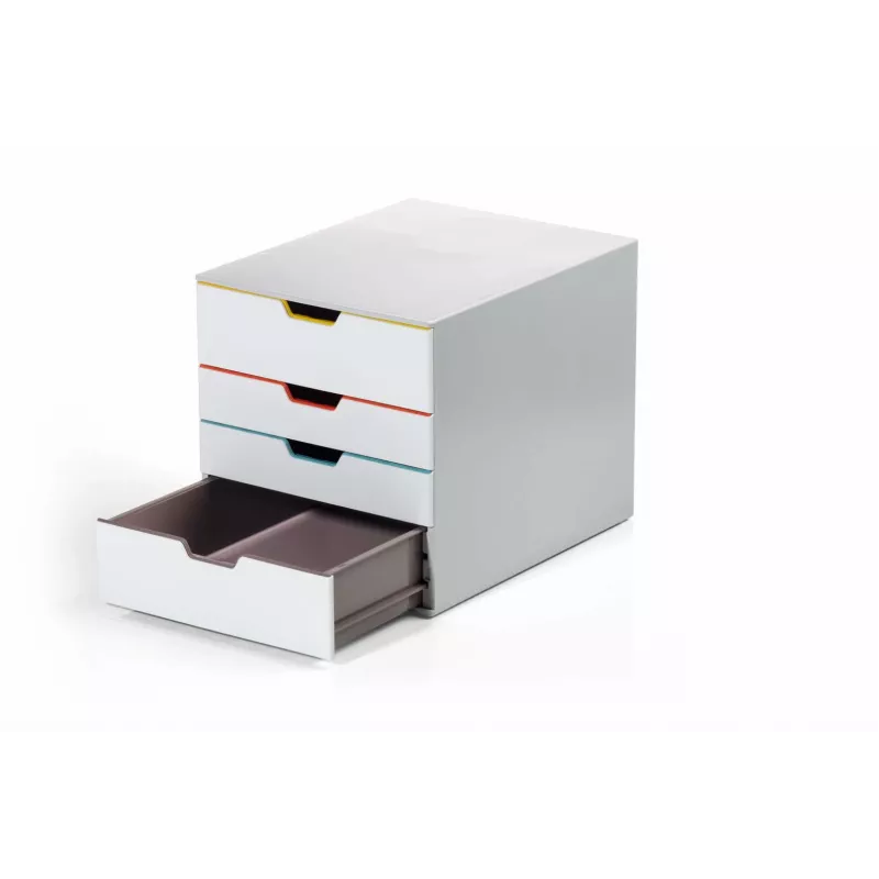Unidad de cajones de plástico Durable VARICOLOR MIX 4 gris 4 cajones