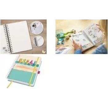 Cuaderno de espiral Sigel A5 JN655 — 80 hojas, rayado