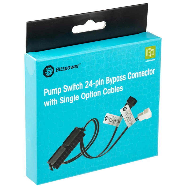 Puente/tester ATX de 24 pines BitsPower con conexión para ventilador — BPTA-PSC-SOC