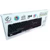 Rebeltec SHARK teclado gaming de tamaño completo, RGB, reposamuñecas integrado, resistente al agua
