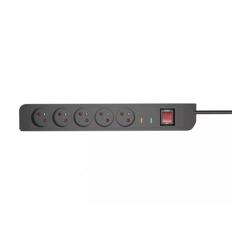 Protección contra sobretensiones TB Energy x5, 1,5 m – Regleta de 5 tomas con protección contra sobretensiones