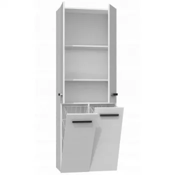 Armario de baño Topeshop NEL 2K DD blanco blanco
