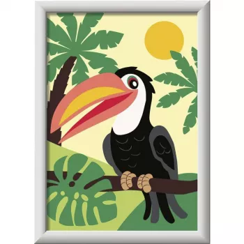 Ravensburger Pintar por números - Tucán en la selva