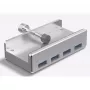 ALLNET ALL-USB3-HUB-4-CLIP concentrador de interfaces USB 3.2 Gen 1 (3.1 Gen 1) Type-A 5000 Mbit/s Plateado (ALL-USB3-HUB-4-CLIP)