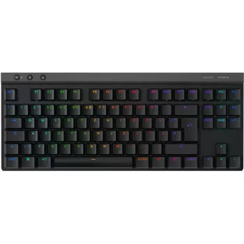 Logitech G G515 - Teclado - LIGHTSPEED - TKL - retroiluminación - inalámbrico - 2,4 GHz, Bluetooth, USB - QWERTZ - alemán - interruptores: GL Li