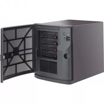 Caja de PC Supermicro CSE-721TQ-350B2 Mini Tower Negra