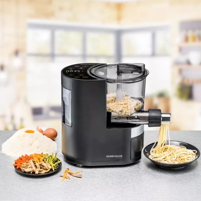 Rommelsbacher Pastarella Máquina de pasta PM 220, batidora de pie - negra - 220 vatios (PM 220)