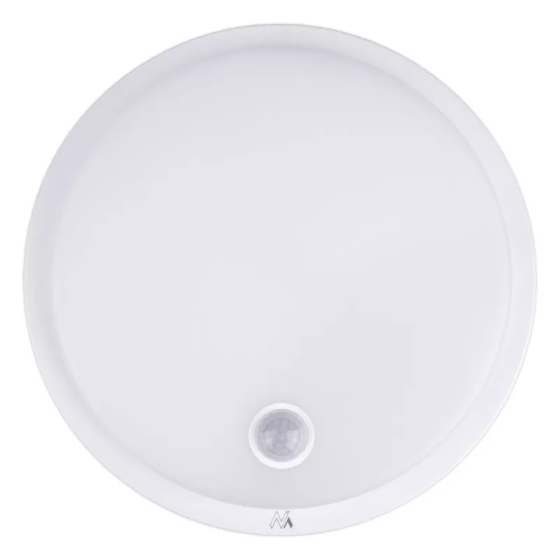 Lámpara LED con sensor PIR MACLEAN MCE525 W — luminaria LED exterior con sensor de movimiento