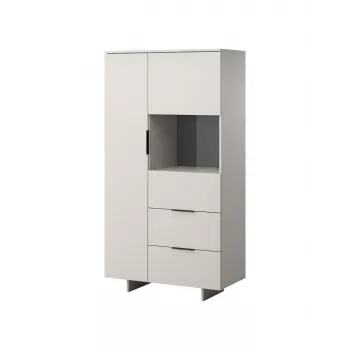 Armario de almacenaje cama meble ALMA 90x41.5xH170 cm cashmere — independiente, para colocar en la pared