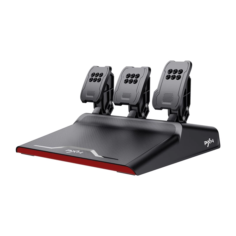 Set de volante y pedales PXN V10 Pro para PC, PS4, Xbox One, Xbox Series X|S — compatible con Force Feedback, conexión USB