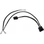 Alphacool Adaptador doble Molex de 4 pines para electroválvula Alphacool - negro 50cm EOL (18517)