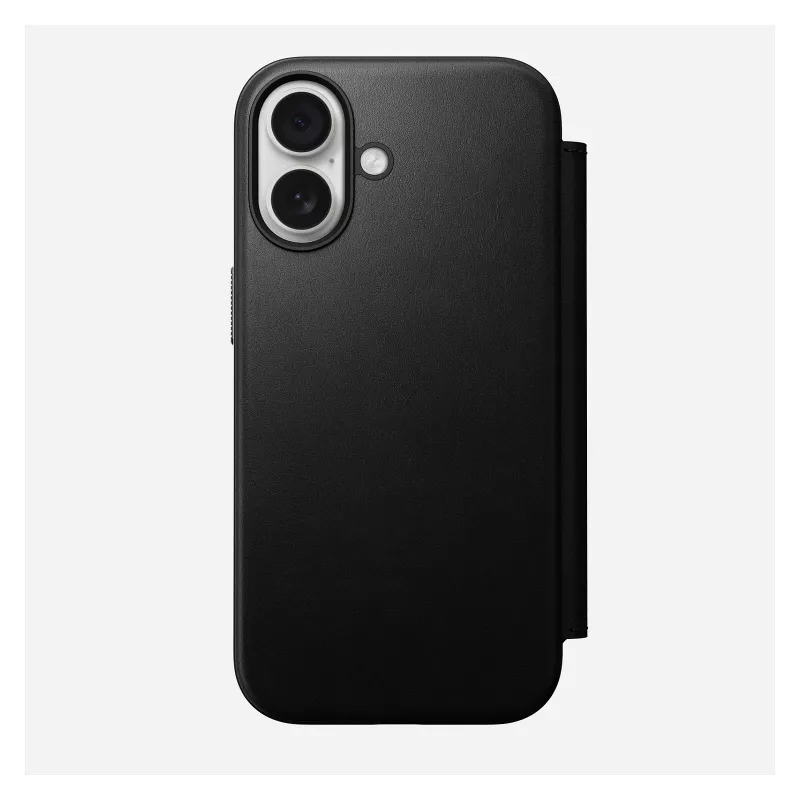Funda tipo folio para móvil Nomad Modern Leather Folio para Apple, compatible con pantallas de hasta 16 cm (6,3