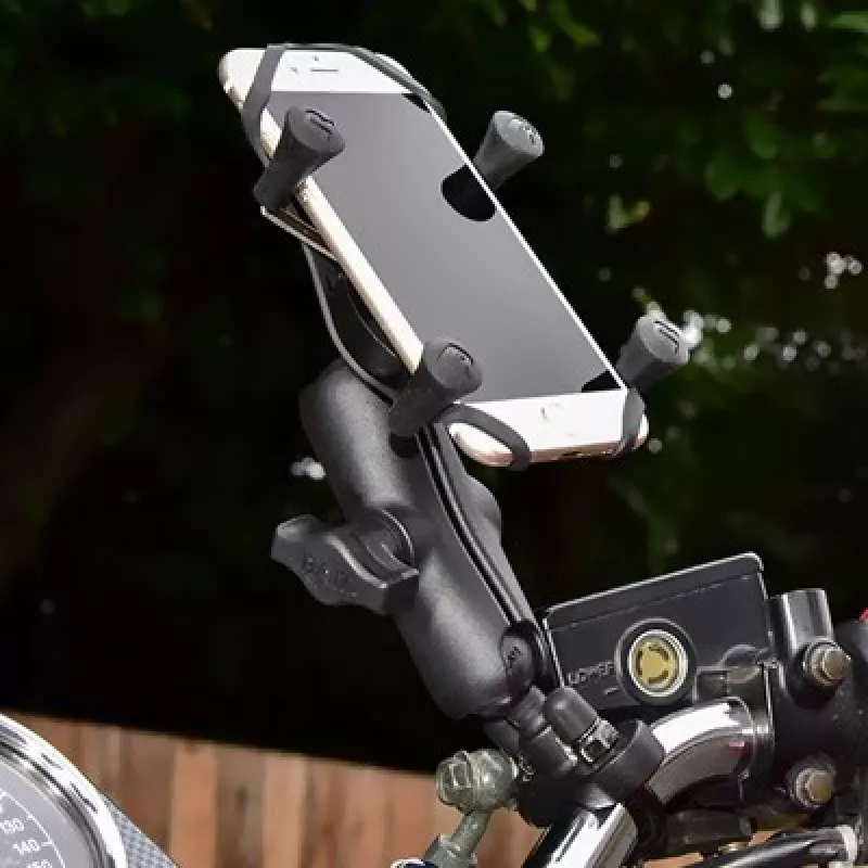 Soporte para movil RAM Mounts X-Grip con base de abrazadera en U para manillar