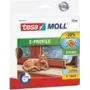 Set de cinta de sellado perfil en E 2x 10 m x 9 mm 4 mm blanco (05445-00500-00)