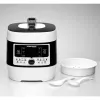 Olla a presión eléctrica Rommelsbacher MD 1000 – 4 l, 1000 W, 14 programas, blanco/negro