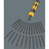 Wera 05018110001 Kraftform Kompakt 900 Set 1 juego de destornilladores con destornillador de impacto y puntas, 19 piezas, 1/4", negro/amarillo