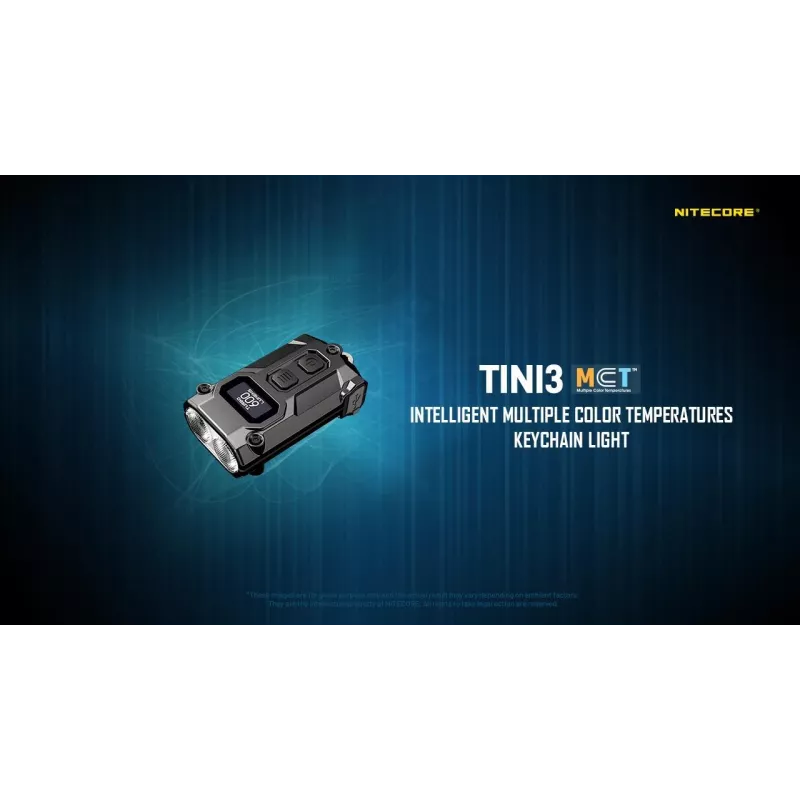 Linterna llavero Nitecore TINI3 negra 600 lm USB recargable