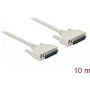 Cable serie DELOCK 84538 — D-Sub de 25 pines a D-Sub de 25 pines, beige, 10 m