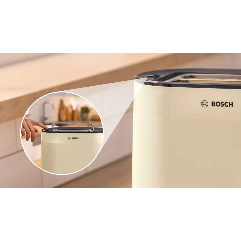 Tostadora Bosch | TAT2M127 MyMoment | Potencia 950 W | Número de ranuras 2 | Material de la carcasa plástico | Beige