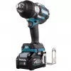 Atornillador de impacto a batería TW001GM201 XGT, 40 Voltios Azul/Negro, 2x batería Li-Ion XGT 4 Ah, en maletín