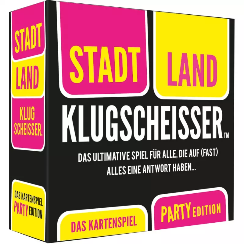 Stadt Land Klugscheisser - Das Kartenspiel (Party Edition), juego de fiesta