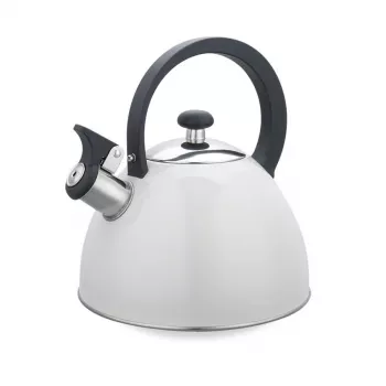 Hervidor de agua Maestro MR-1302-WG 2,5 L, carcasa de acero inoxidable, blanco, silbato abatible