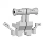 Módulo de palanca de gases para flight stick MOZA TQB — blanco, 270 g, palanca de gases compacta