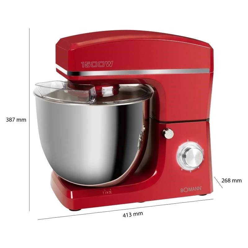 Batidora de vaso Bomann KM 6036 CB - 10 L, roja