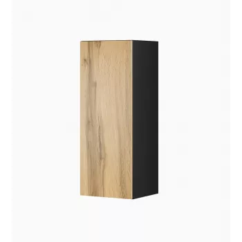 Armario Cama VIGO 90 cerrado 90/35/32 negro/roble Wotan