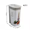 Recipiente de almacenamiento para pienso rotho Flo beige-marrón plástico 4,1 L, 270 mm de altura