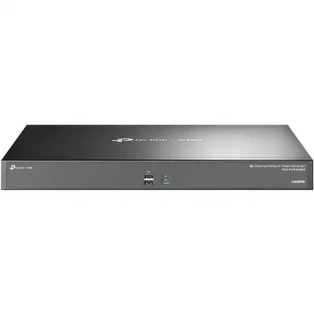 Grabador de vídeo en red TP-Link VIGI NVR de 64 canales, 64 canales de entrada, 4K 3840×2160, reproducción de 16 canales, HDD SATA, 64 TB máx., 2×LAN, USB-A
