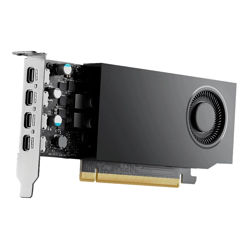 PNY NVIDIA RTX A1000 - tarjetas gráficas - RTX A1000 - 8GB GDDR6 - PCIe 4.0 x8 perfil bajo - 4 x Mini DisplayPort (VCNRTXA1000-PL)