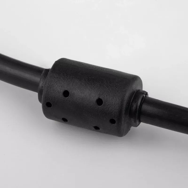 Akyga AK-AV-01 cable VGA D-Sub 15 pines conector macho/conector macho, 1,8 m, negro, con filtro de ferrita